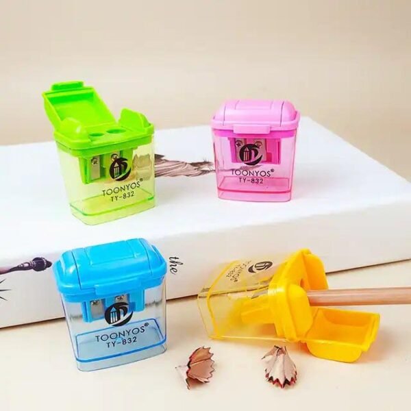 Dual Hole Sharpener with Container - Image 4