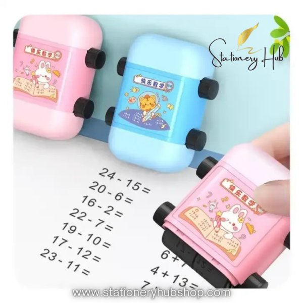 Digital teaching math stamp roller