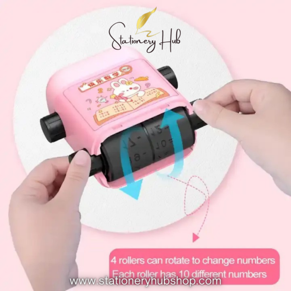Digital teaching math stamp roller