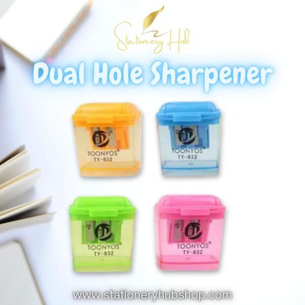 dual hold sharpener with container