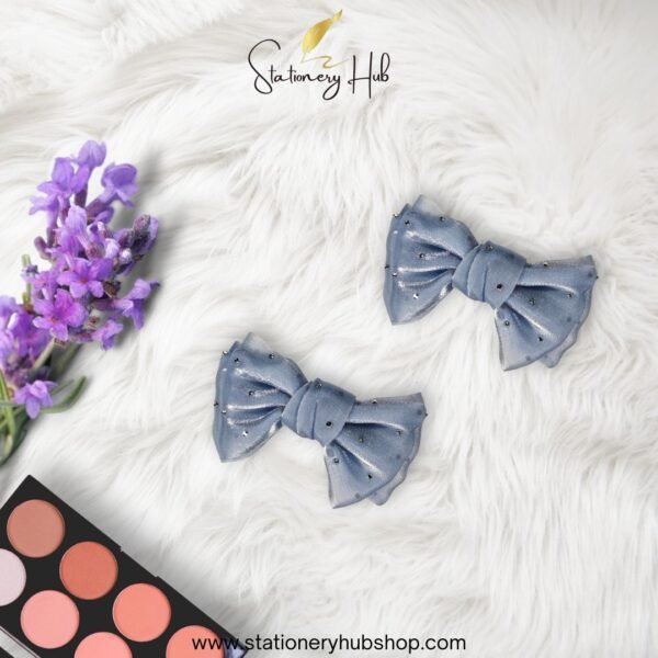 Rhine stone silk bow