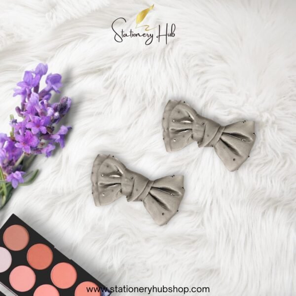 Rhine stone silk bow