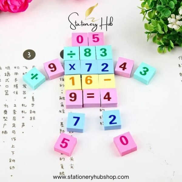 Counting and Math Symbols Erasers Set