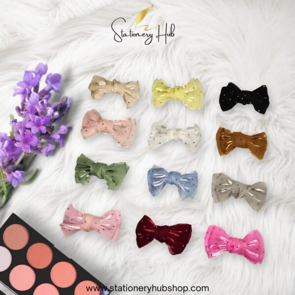 Rhine stone silk bow