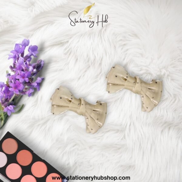 Rhine stone silk bow