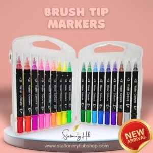 Brush Tip Double Sided Marker [18 Pc]