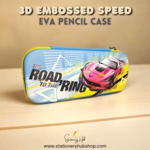 3D Embossed Speed EVA Pencil Case
