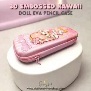 3D Embossed Kawaii Doll EVA Pencil Case