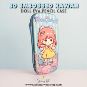 3D Embossed Kawaii Doll EVA Pencil Case