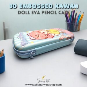 3D Embossed Kawaii Doll EVA Pencil Case