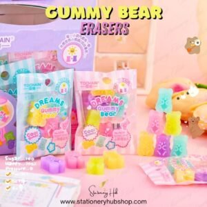 Gummy Bear Jelly Erasers [5 Pc]