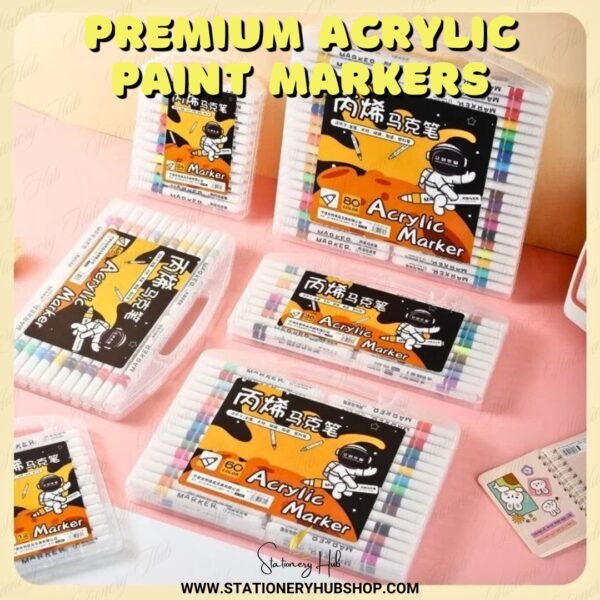 Premium Acrylic Paint Markers (12, 24, 36 Color sets)