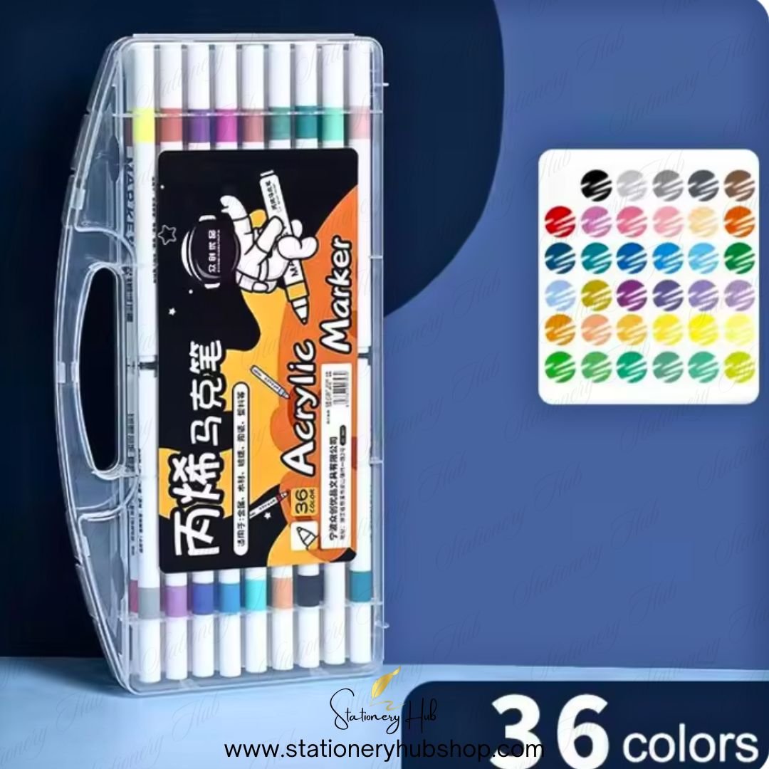 Premium Acrylic Paint Markers (12, 24, 36 Color sets) - Image 6