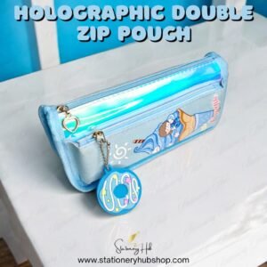 Holographic Ice Cream Double Zip Pouch