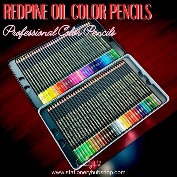 REDPINE Professional Oil Color Pencils (48 & 72 Pcs)