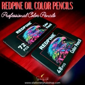 REDPINE Professional Oil Color Pencils (48 & 72 Pcs)