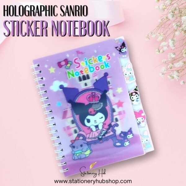 Holographic Sanrio Sticker Notebook - Design 1