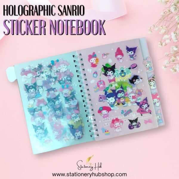 Holographic Sanrio Sticker Notebook - Design 1 - Image 3