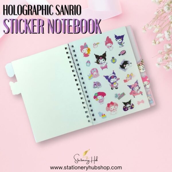 Holographic Sanrio Sticker Notebook - Design 1 - Image 4