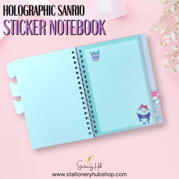Holographic Sanrio Sticker Notebook - Design 1 - Image 6