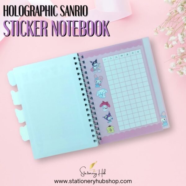 Holographic Sanrio Sticker Notebook - Design 1 - Image 7