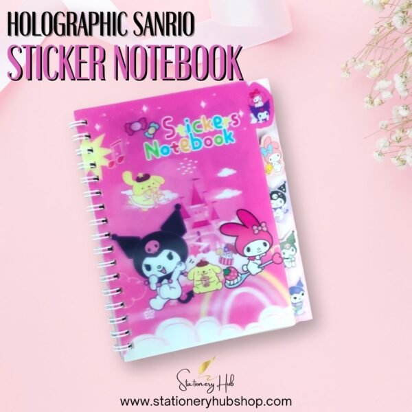 Holographic Sanrio Sticker Notebook - Design 2