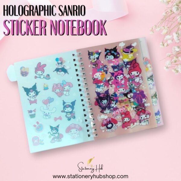 Holographic Sanrio Sticker Notebook - Design 2 - Image 3