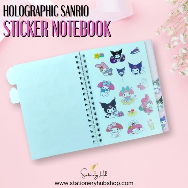 Holographic Sanrio Sticker Notebook - Design 2 - Image 4