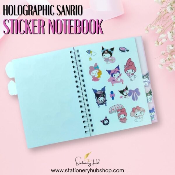 Holographic Sanrio Sticker Notebook - Design 2 - Image 5