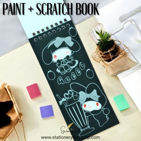 Kawaii Paint + Scratch Book 2 in 1 - Character 3 - Image 3