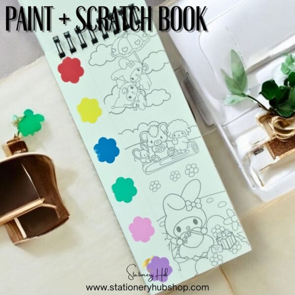 Kawaii Paint + Scratch Book 2 in 1 - Character 3 - Image 6