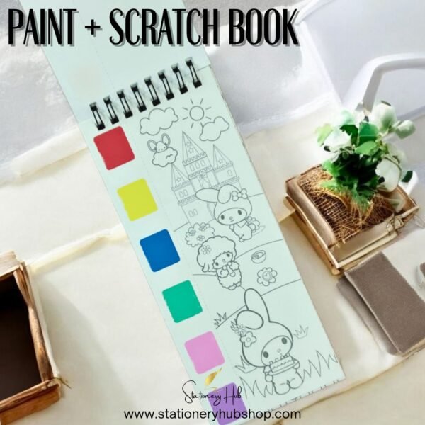 Kawaii Paint + Scratch Book 2 in 1 - Character 3 - Image 7