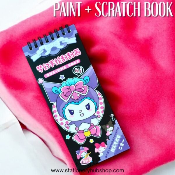 Kawaii Paint + Scratch Book 2 in 1 - Character 4