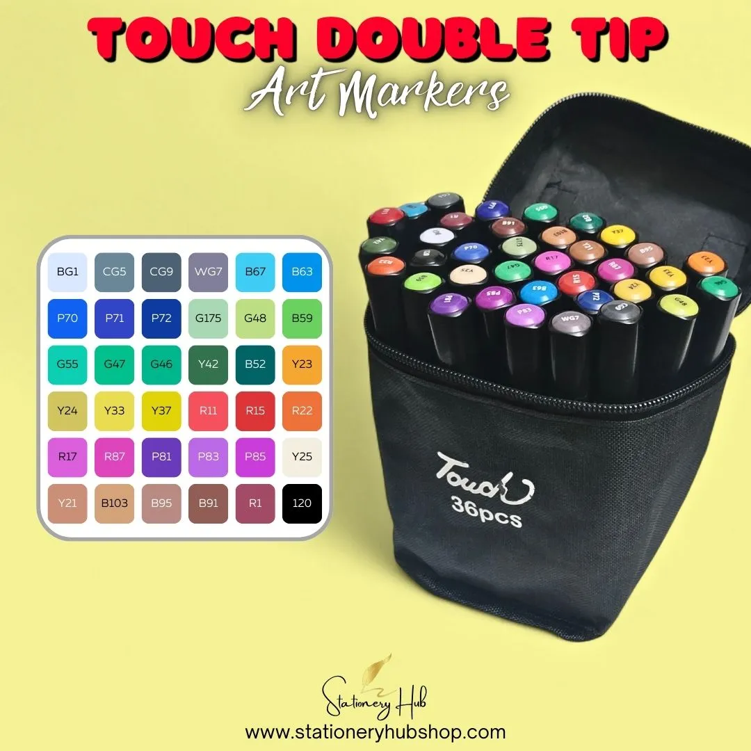 Touch Double Tip Art Markers (24, 36 & 48 Alcoholic Markers) - Image 4