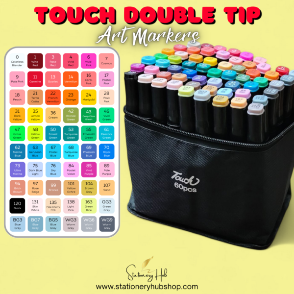 Touch Double Tip Art Markers (24, 36 ,48 & 60 Alcoholic Markers) - Image 2