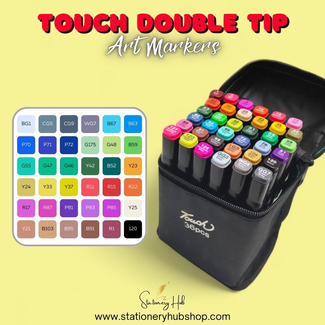 Touch Double Tip Art Markers (24, 36 & 48 Alcoholic Markers) - Image 2