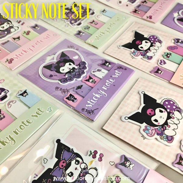 Kuromi-Themed Sticky Note Set