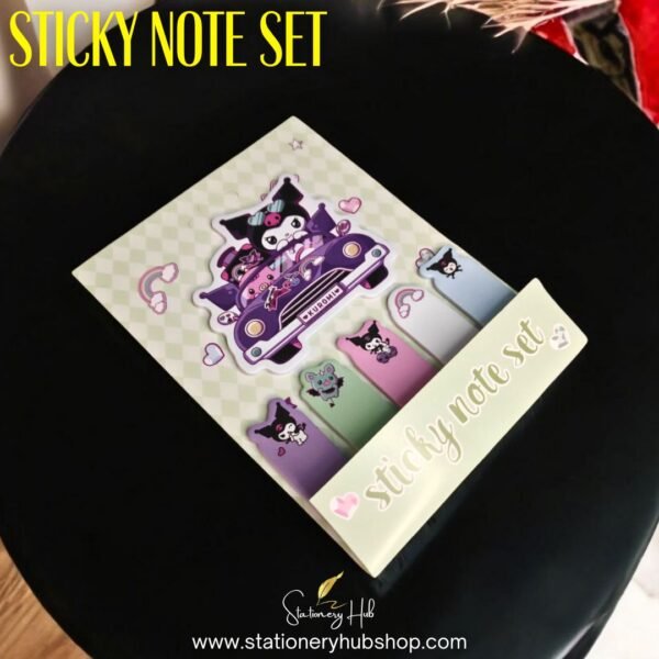 Kuromi-Themed Sticky Note Set - Image 2