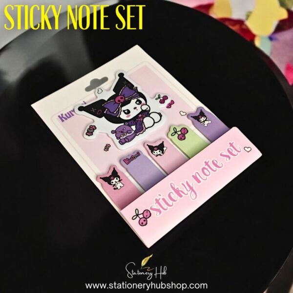 Kuromi-Themed Sticky Note Set - Image 3