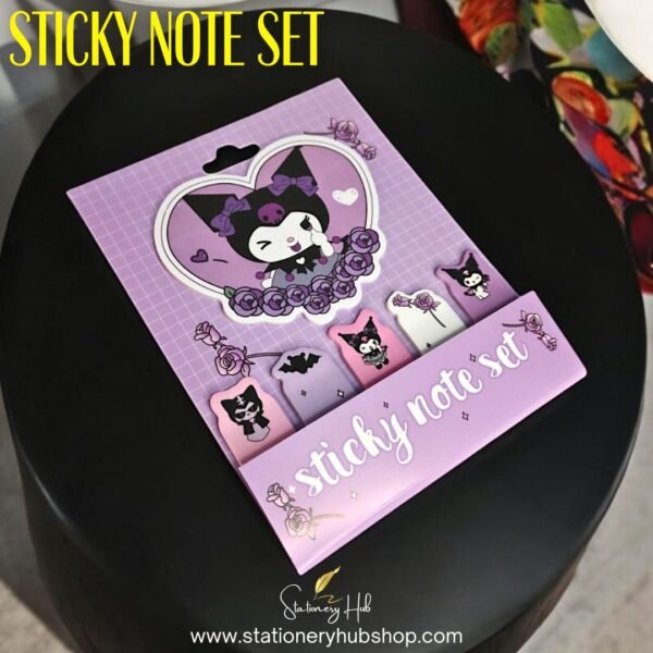 Kuromi-Themed Sticky Note Set - Image 4