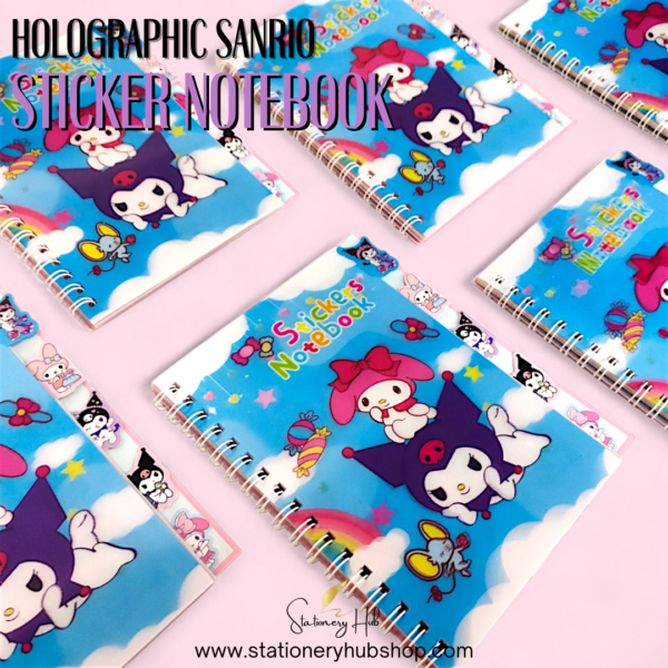 Holographic Sanrio Sticker Notebook - Design 2
