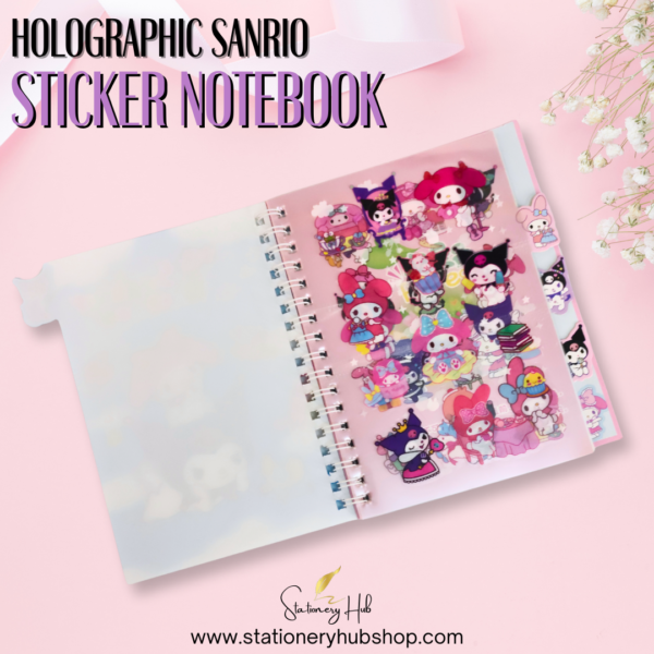 Holographic Sanrio Sticker Notebook - Design 2 - Image 2