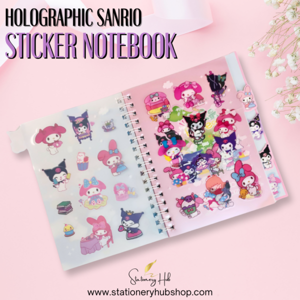 Holographic Sanrio Sticker Notebook - Design 2 - Image 3