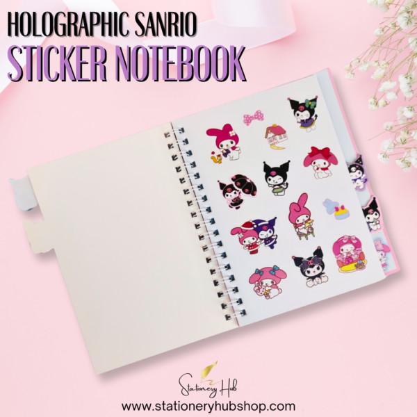 Holographic Sanrio Sticker Notebook - Design 2 - Image 4