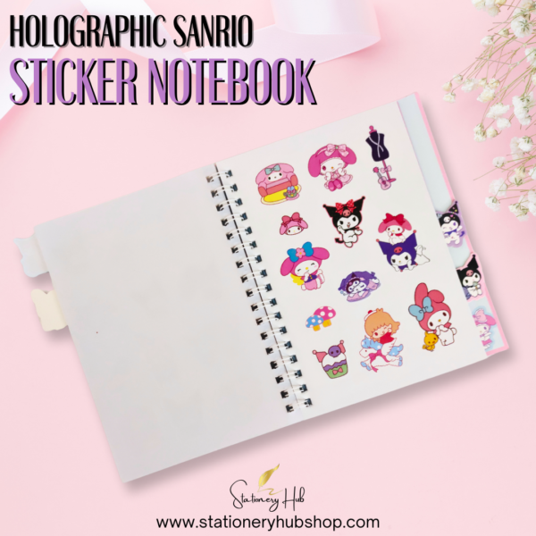 Holographic Sanrio Sticker Notebook - Design 2 - Image 5