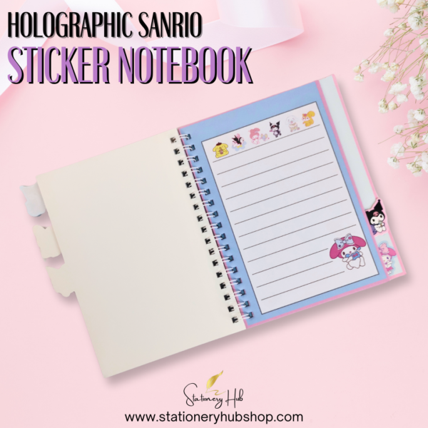 Holographic Sanrio Sticker Notebook - Design 2 - Image 6