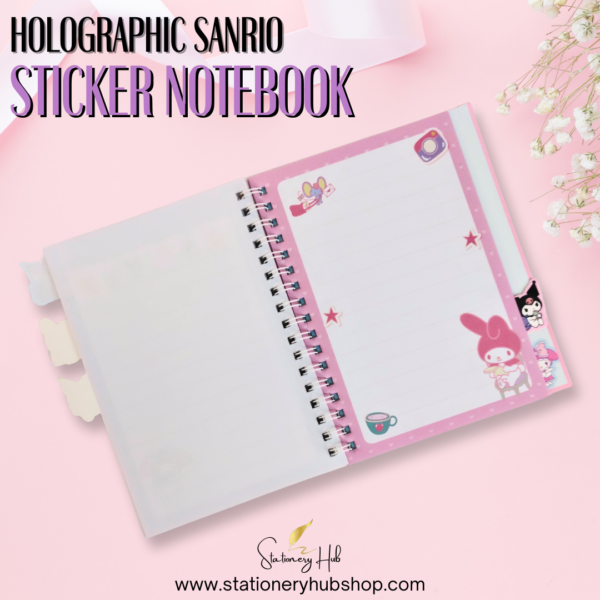 Holographic Sanrio Sticker Notebook - Design 2 - Image 7