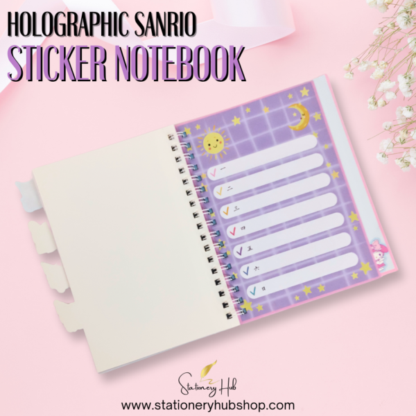 Holographic Sanrio Sticker Notebook - Design 2 - Image 9