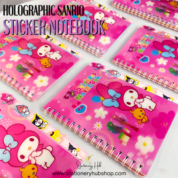 Holographic Sanrio Sticker Notebook - Design 1