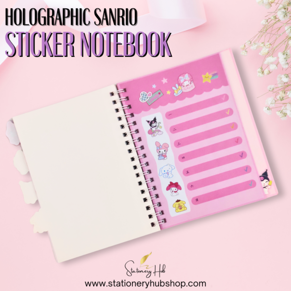 Holographic Sanrio Sticker Notebook - Design 1 - Image 6